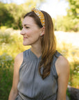 Floral Knotted Headband | Liberty of London Fabric | Mustard