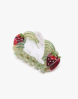 Strawberry Fields White Rabbit Cute Acetate Hair Claw Clip