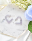 Heart Hoop Earing Collection Eco-Friendly Colorful Acetate