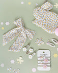 Ditsy Hoppy Bunny Clips