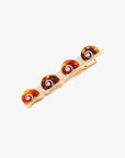 Escargot Snail Neutral Pattern Acetate Alligator Hair Clip