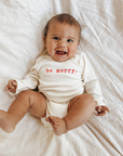 Be Merry Organic Cotton Baby Bodysuit Long Sleeve