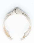 Neutral Solid Linen Blend Knotted Headband | Flax | Khaki