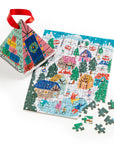 Alpine Cottage Puzzle Ornament