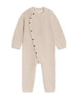 Casey Seed Stitch Sweater Knit Romper - Heather Oat