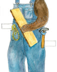 Cedric Bear Paper Doll Kit