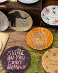 PS I Love You Mini Round Decoupage Plate - 4"