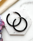 50mm Thin Hoop Earrings.
