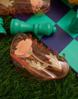 California Poppy Wildflower Hair Claw in Clear Acetate
