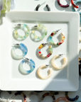 Ultra Mini Hoop Earrings | Small Acetate Hoops