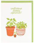Plant Sprout Baby Card