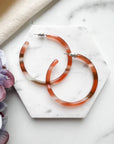 50mm Thin Hoop Earrings.
