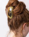 Fall Rosehip Flower Neutral Acetate Hair Claw