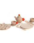 Wooden Crockery and Tea Set
