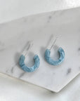 Huggie Hoops Collection | Small Tiny Minimalist Resin Hoops