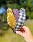 Floral Knotted Headband | Liberty of London Fabric | Mustard