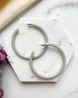 50mm Thin Hoop Earrings.