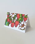 Strawberry Mini Note Card, Florist Gift Tag