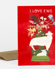 I Love Ewe Greeting Card