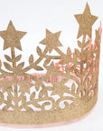 Gold Glitter Princess Crown