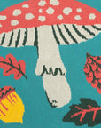 Mushroom Cotton Throw Blanket - Phoebe Wahl