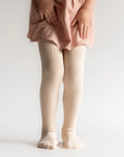 Cable Knit Tights - Vanilla