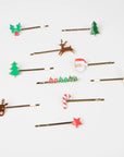 Festive Enamel Hair Slides