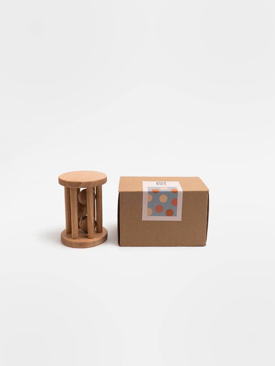 Balls rolling rattle / Natural