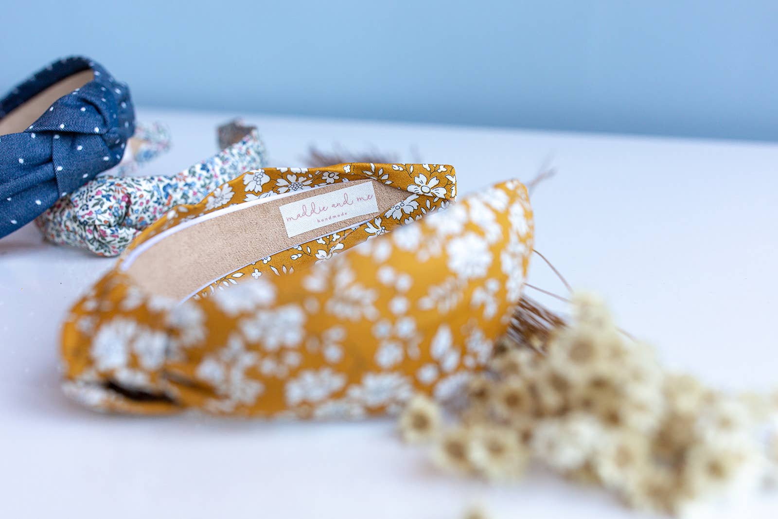 Floral Knotted Headband | Liberty of London Fabric | Mustard