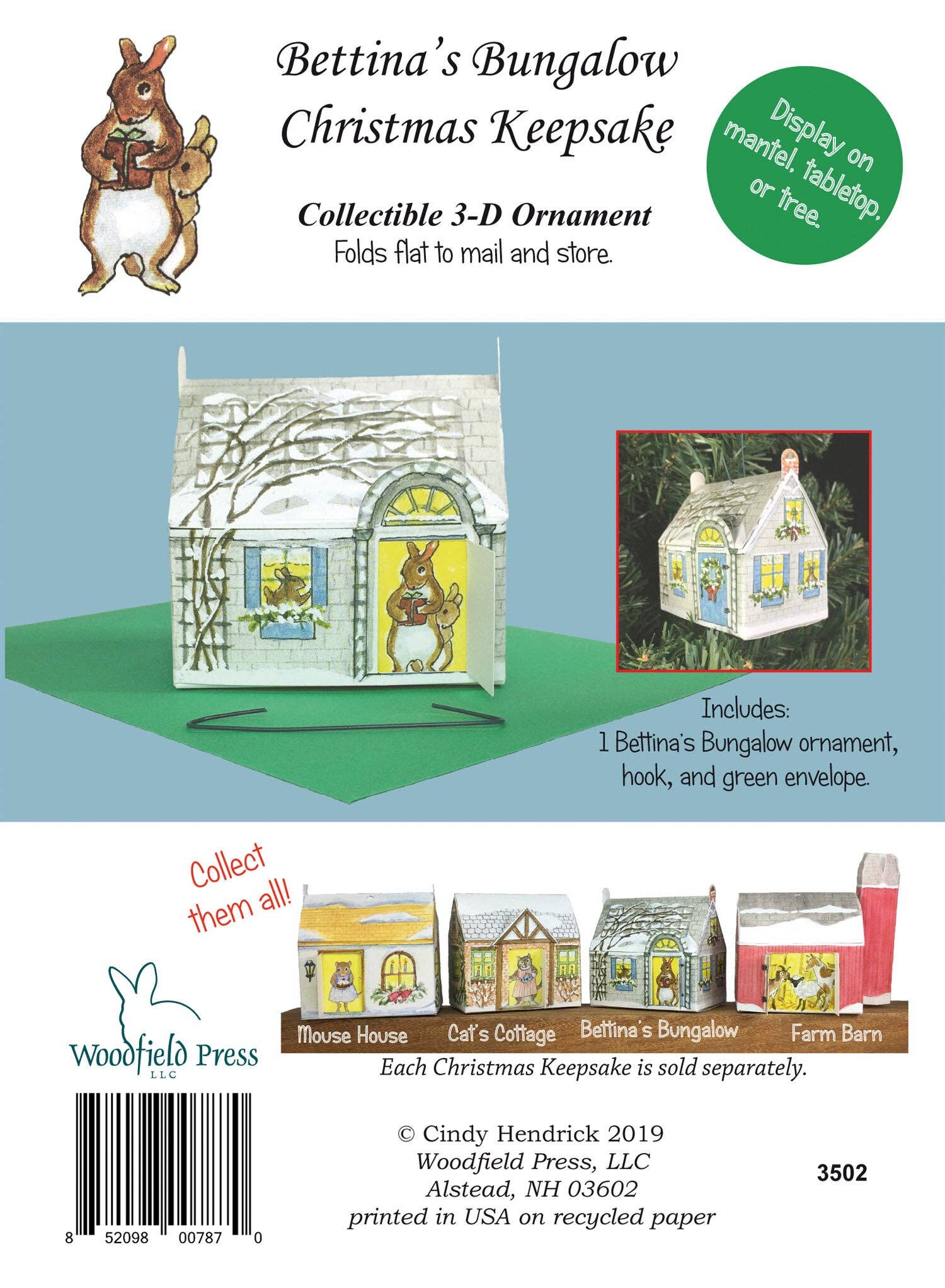 Bettina's Bungalow Christmas Ornament