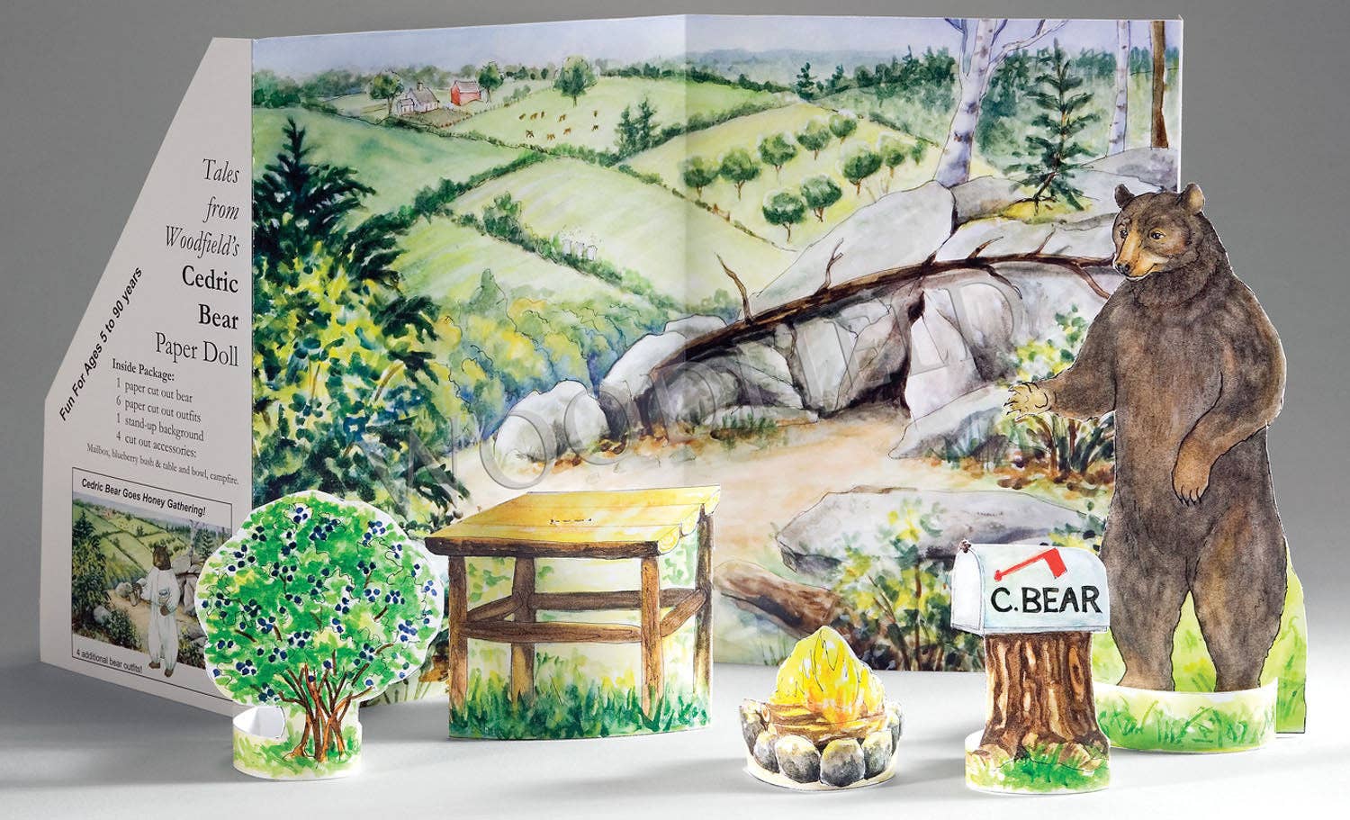 Cedric Bear Paper Doll Kit