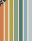 Top Knot Headband Summer Stripe Canvas