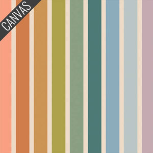 Top Knot Headband Summer Stripe Canvas