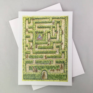 Cake Maze Notecard