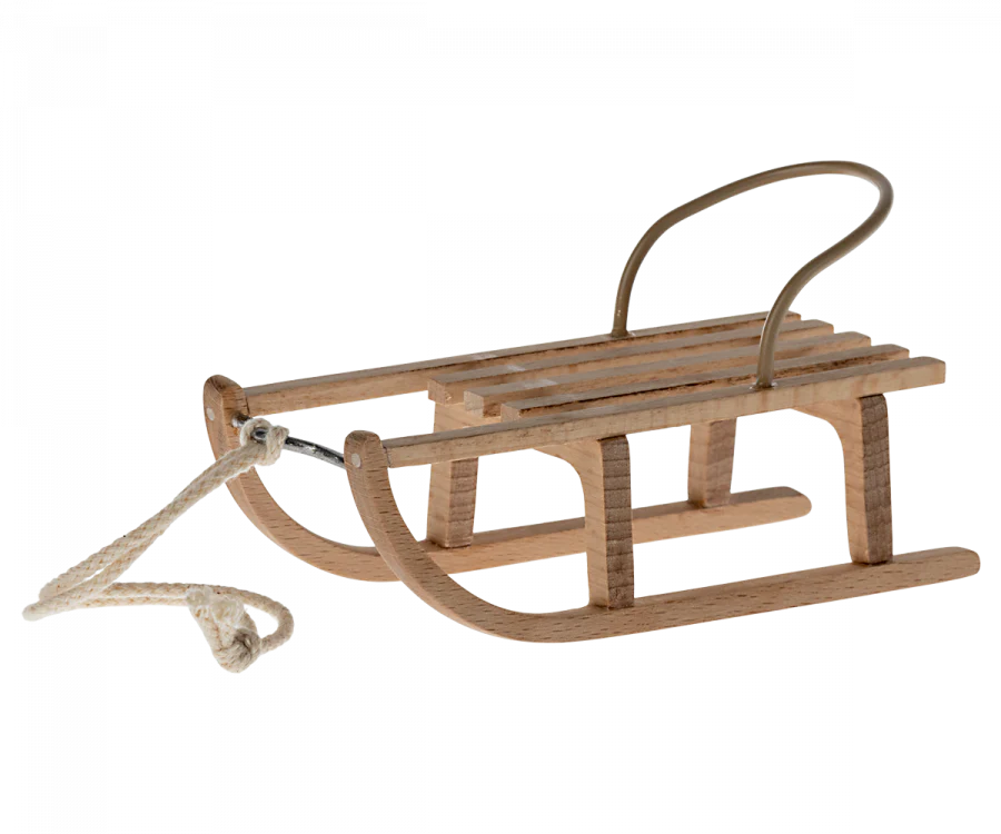Wooden Sled - Mouse