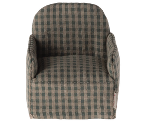 Green Mouse Chair - Checker Fabric