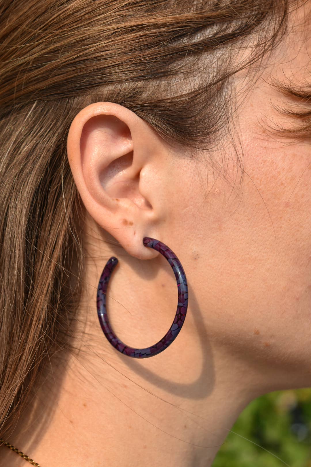 50mm Thin Hoop Earrings.
