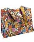 Calico Quilted Tote