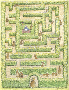 Cake Maze Notecard