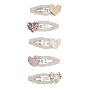 Teeny Hearts Hair Clips - Mimi & Lula