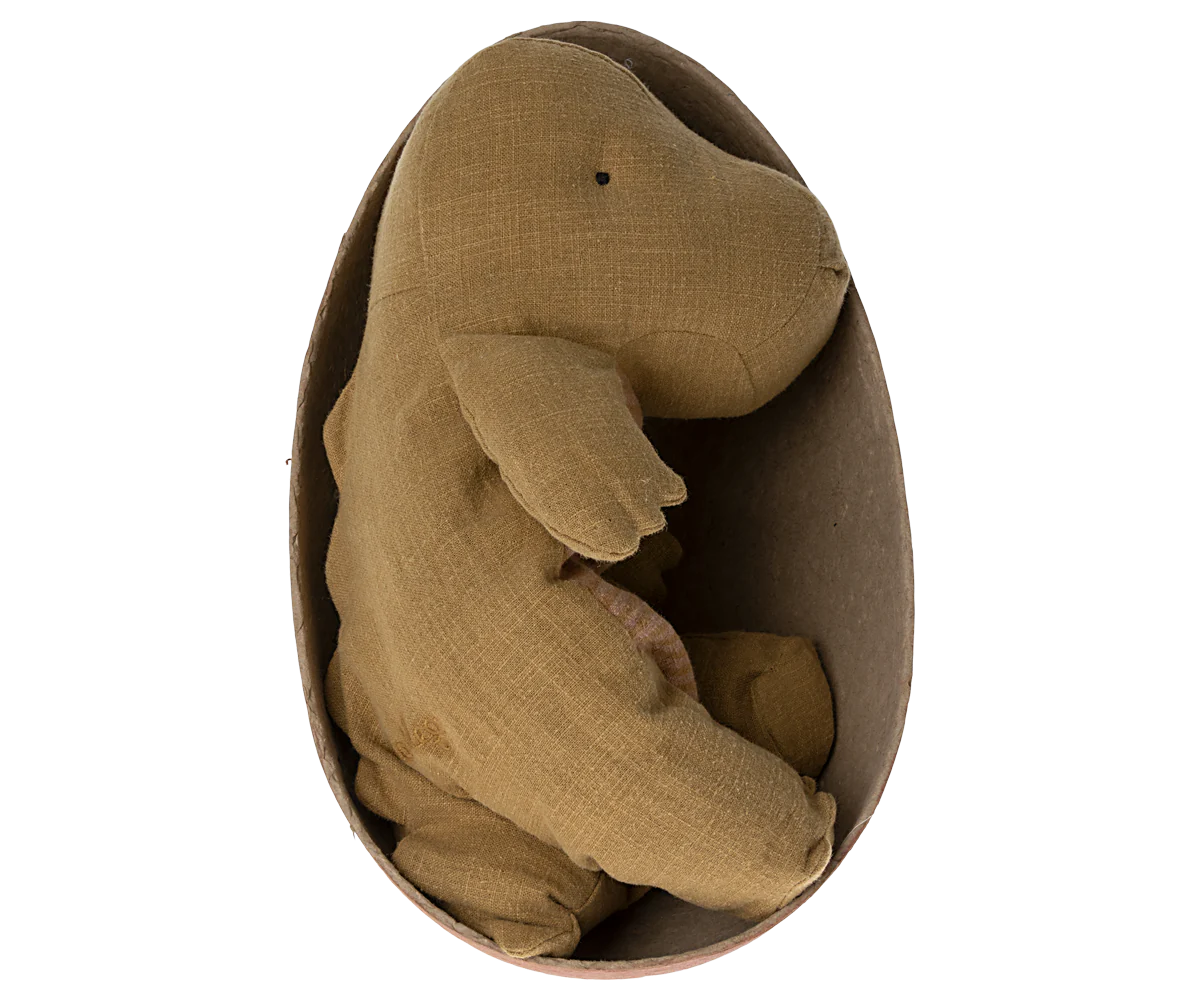 Gantosaurus in egg, Medium  - Dark Ochre