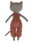 Kitten in Overalls - Grey