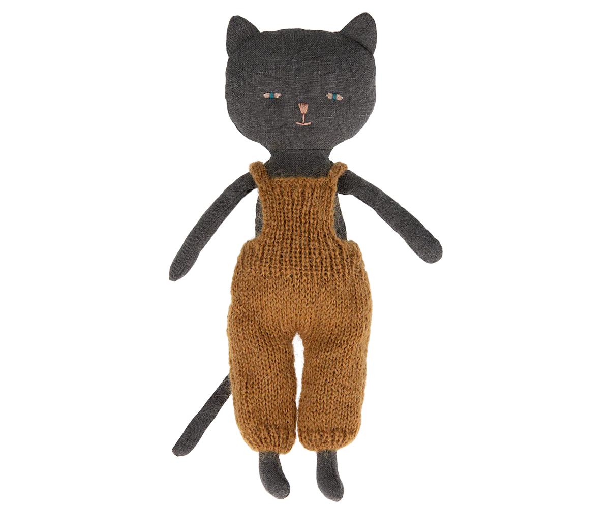 Kitten in Overalls - Black