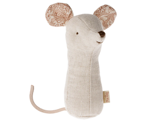 Lullabye Friends Mouse Rattle - Natural