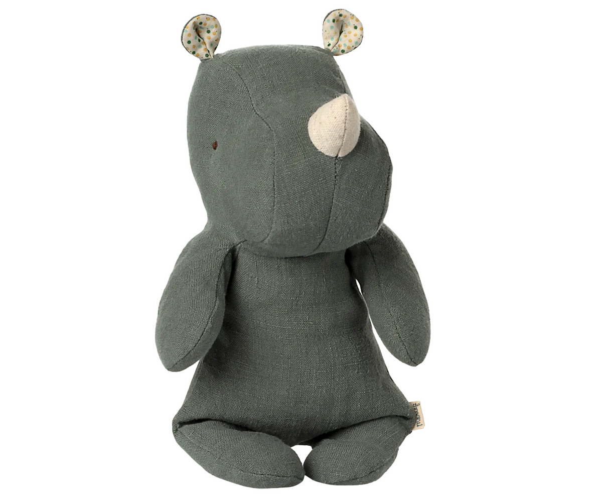 Small Rhino - Pine Linen Soft Toy