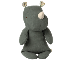 Small Rhino - Pine Linen Soft Toy