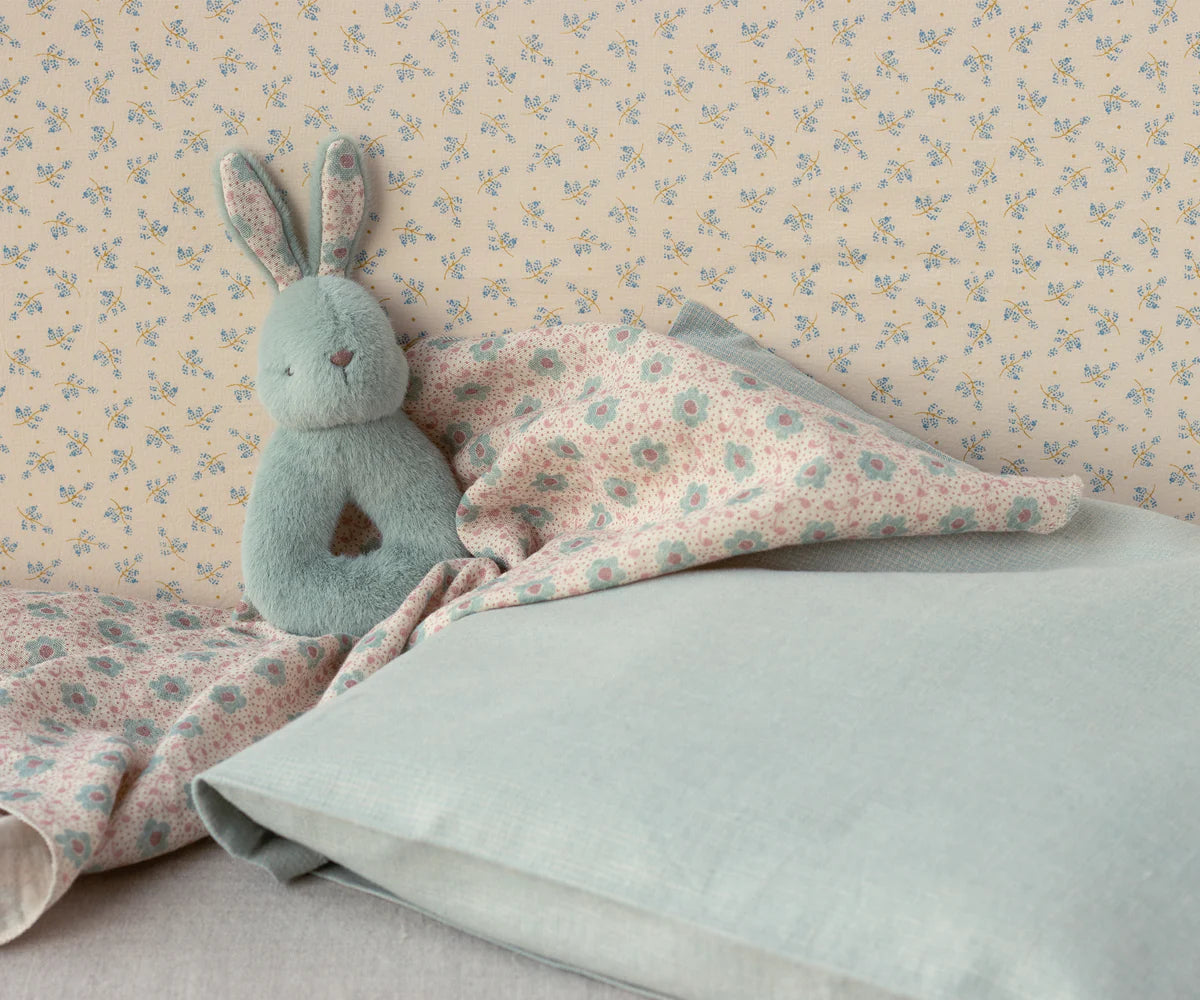 Rabbit Rattle & Lovey Gift Set - Mint