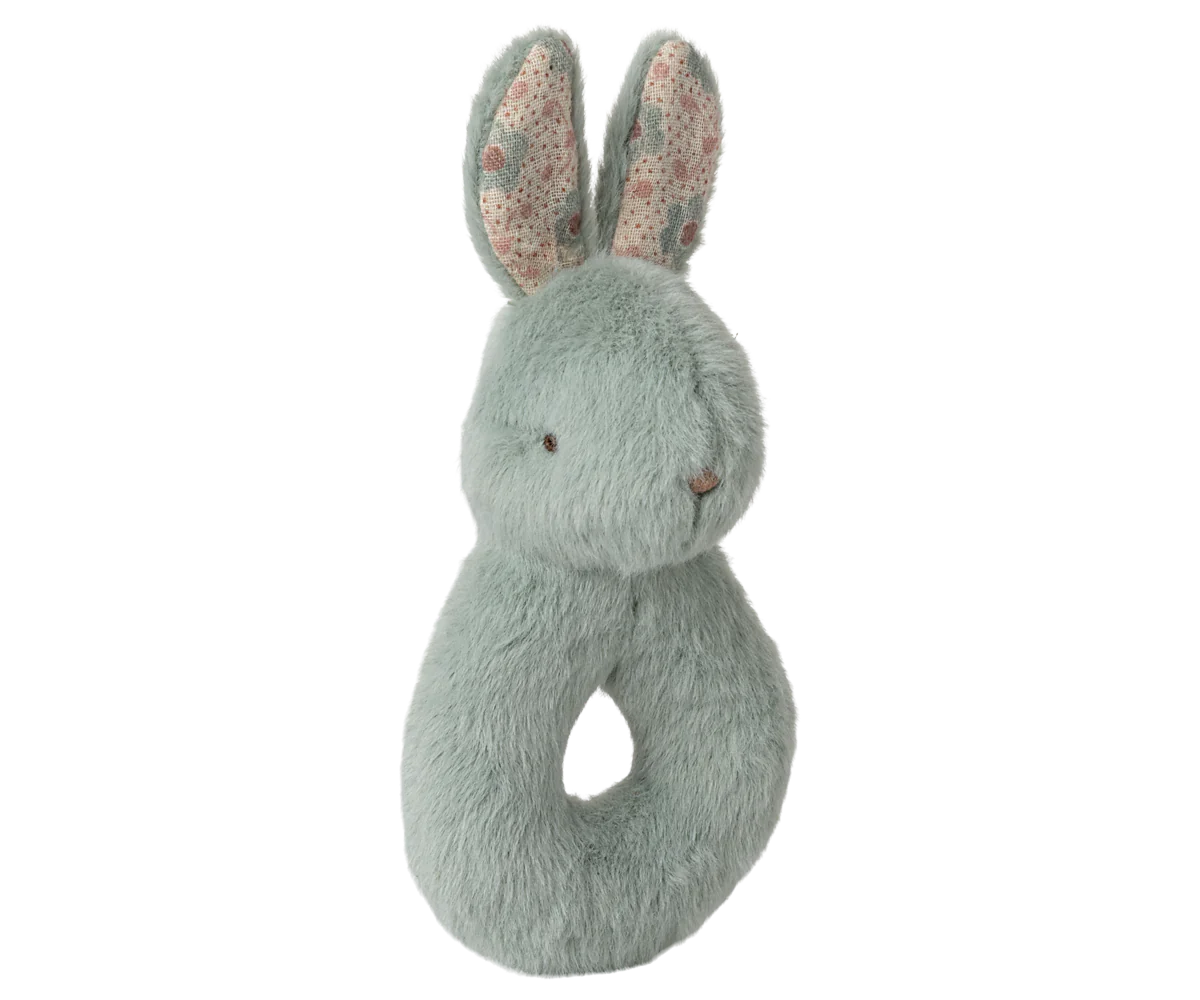 Rabbit Rattle & Lovey Gift Set - Mint