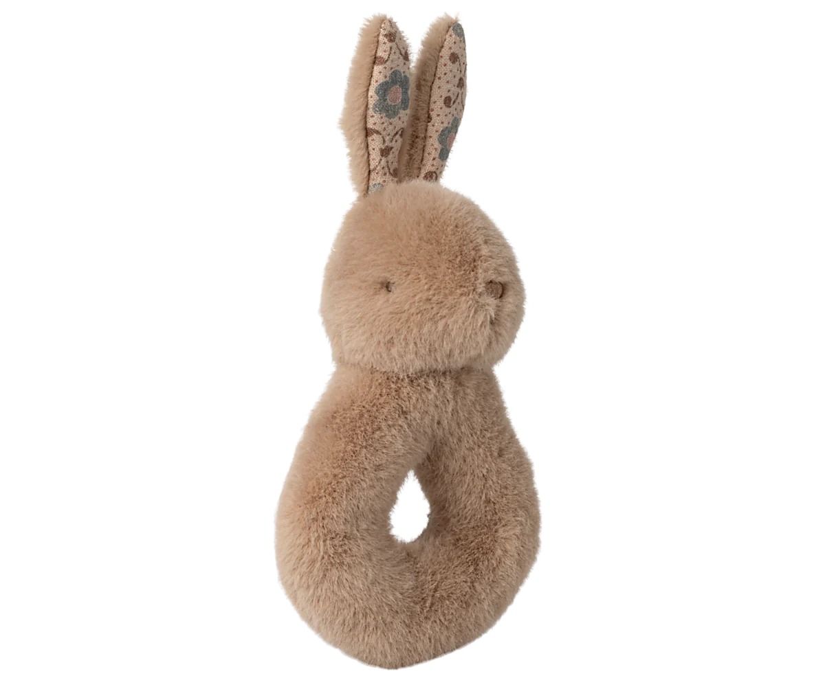 Rabbit Rattle & Lovey Gift Set - Cream Peach