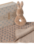 Rabbit Rattle & Lovey Gift Set - Cream Peach